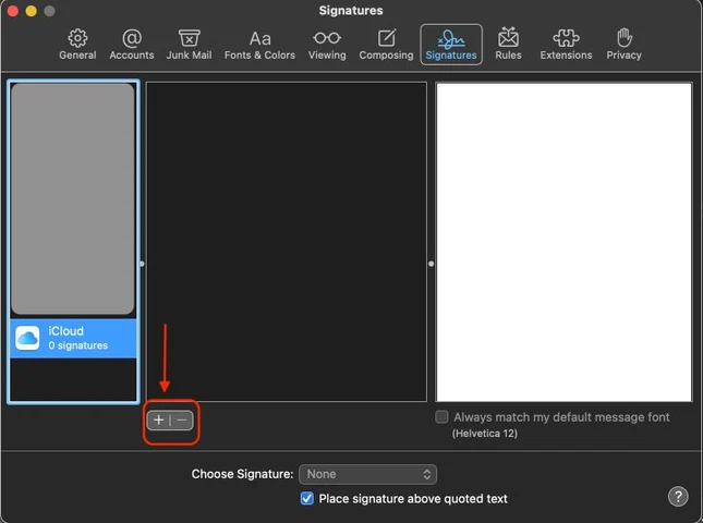 steps for how to insert signature in mail app