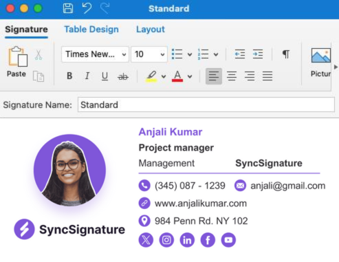 guide on setp 4 on how to add email signature in apple mac or ios devices